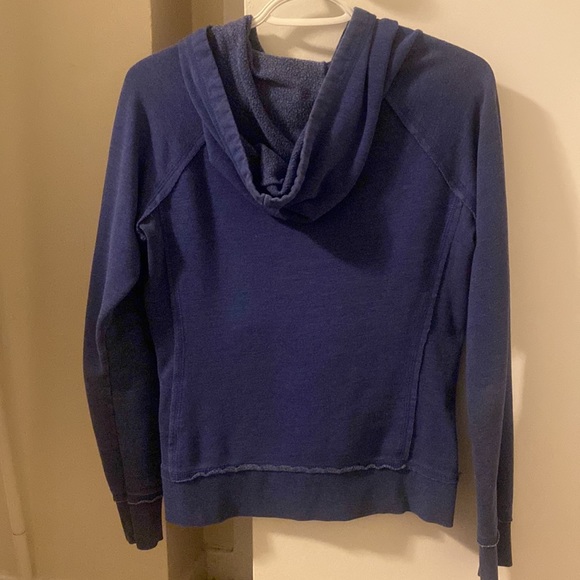 Blue Women's Hoodie with Pouch - Picture 2 of 5